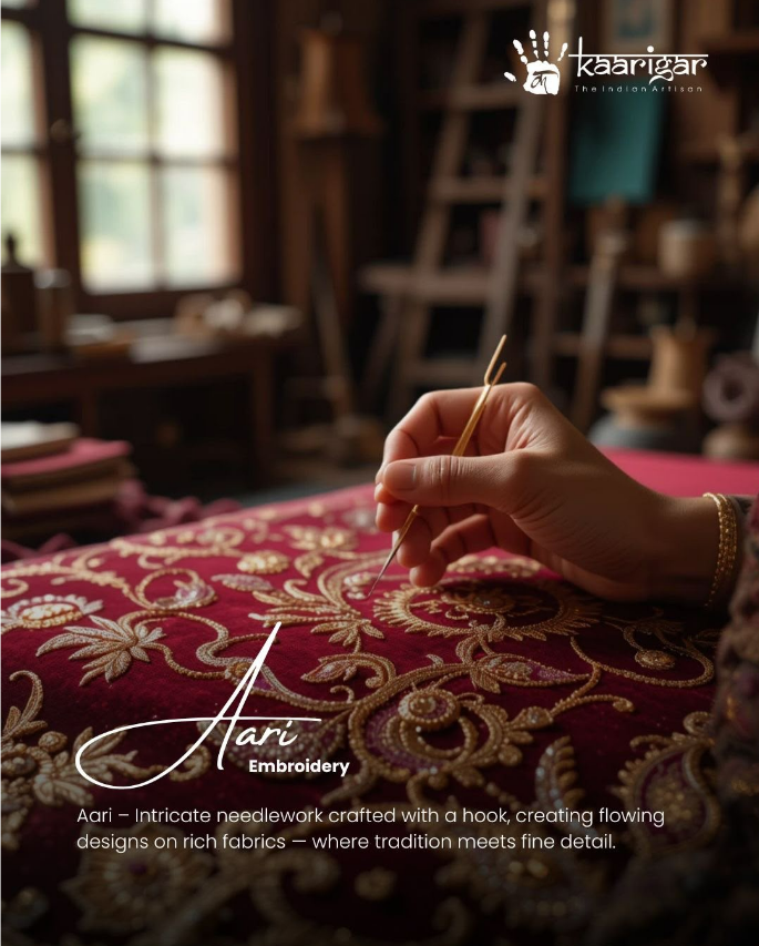 CHAR CHAAND Aari Embroidery Fine Needlework